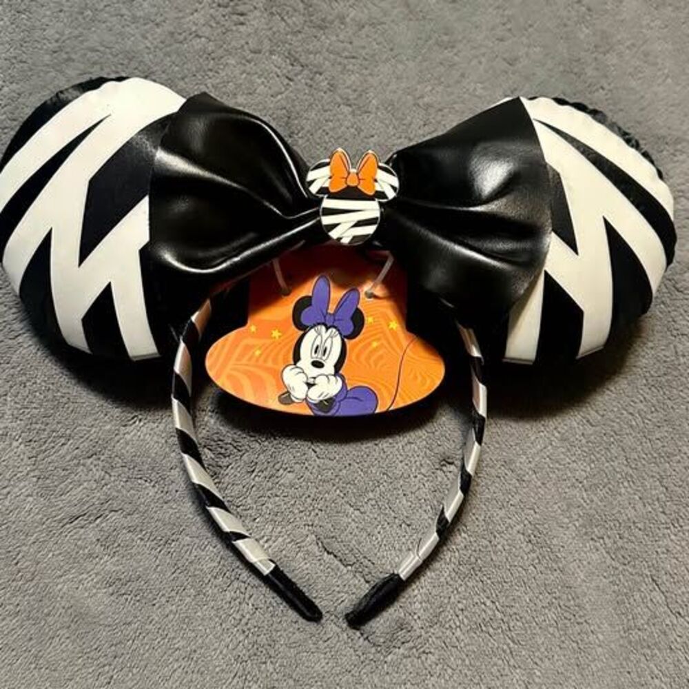 NEW Disney Minnie Mouse Halloween Mummy Ears Headband